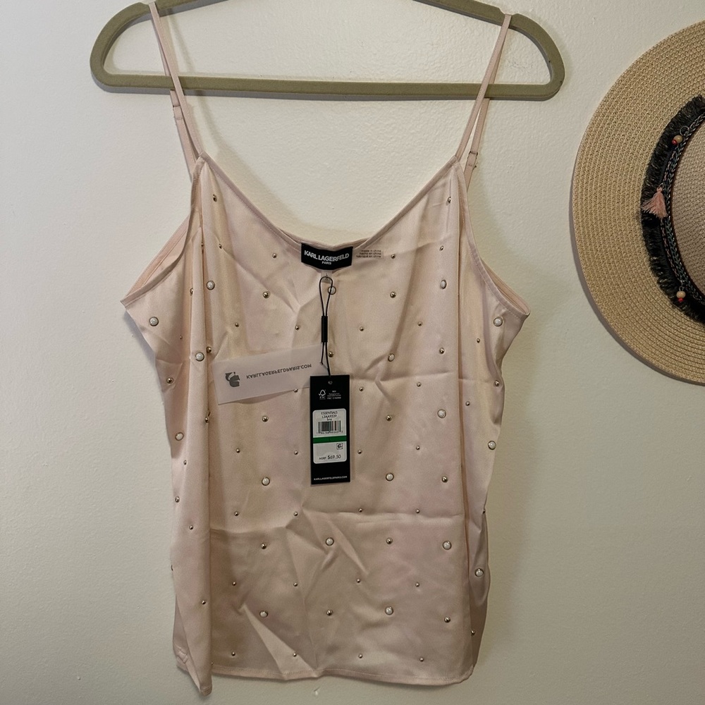 Karl Lagerfeld Satin Top